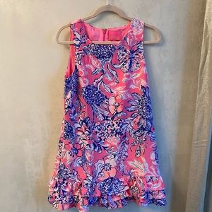 Brand new never worn Bright Lilly Pulitzer Romper with ruffles 😍